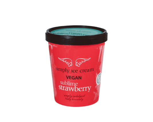 Simply Ice Cream Vegan Strawberry 500ml copy